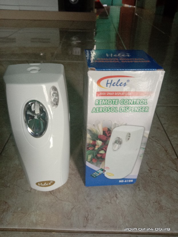 Pengharum Ruangan Otomatis Remote Fungtional Heles - Hd 618r