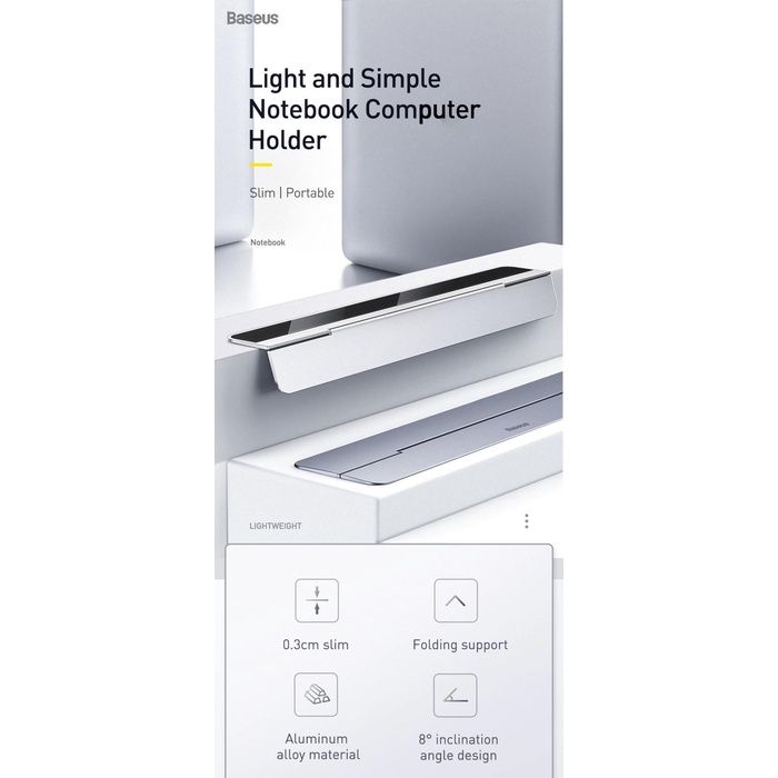 Meja Baseus Papery Portable Laptop Notebook Stand Holder