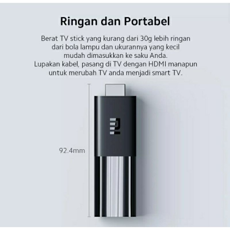 Xiaomi Mi TV Stick Android TV (Netflix - Youtube) New Garansi Resmi Xiaomi Indonesia