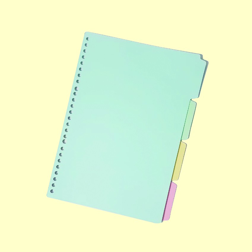

[ Rafibooks ] Pembatas Binder Ukuran B5 26 ring - Isi Notes / Kertas Binder Loose Leaf