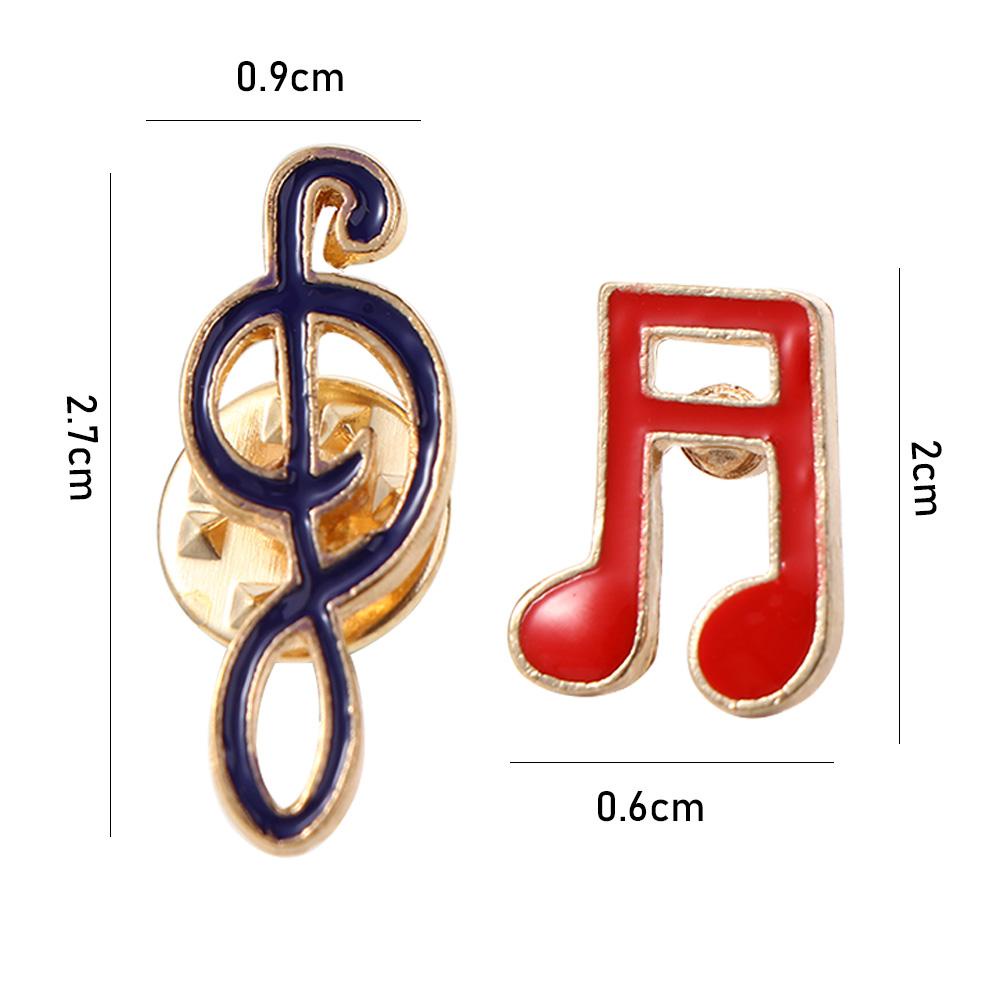 [Elegan] Bros Nota Musik Hadiah Lucu Untuk Wanita Pria Perhiasan Aksesoris Musical Note Travel Commemorative Badge Pin Enamel Pin