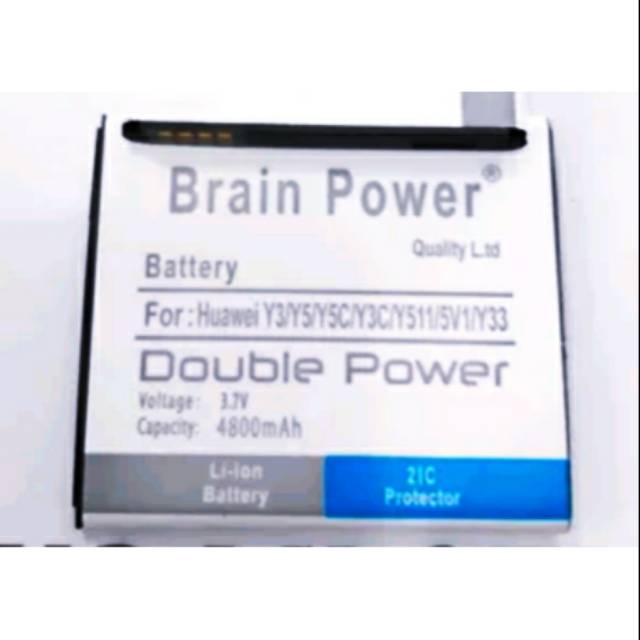 Baterai Brain Power HUAWEI Y3 Y5 Y5C Y3C Y511 5V1 Y33