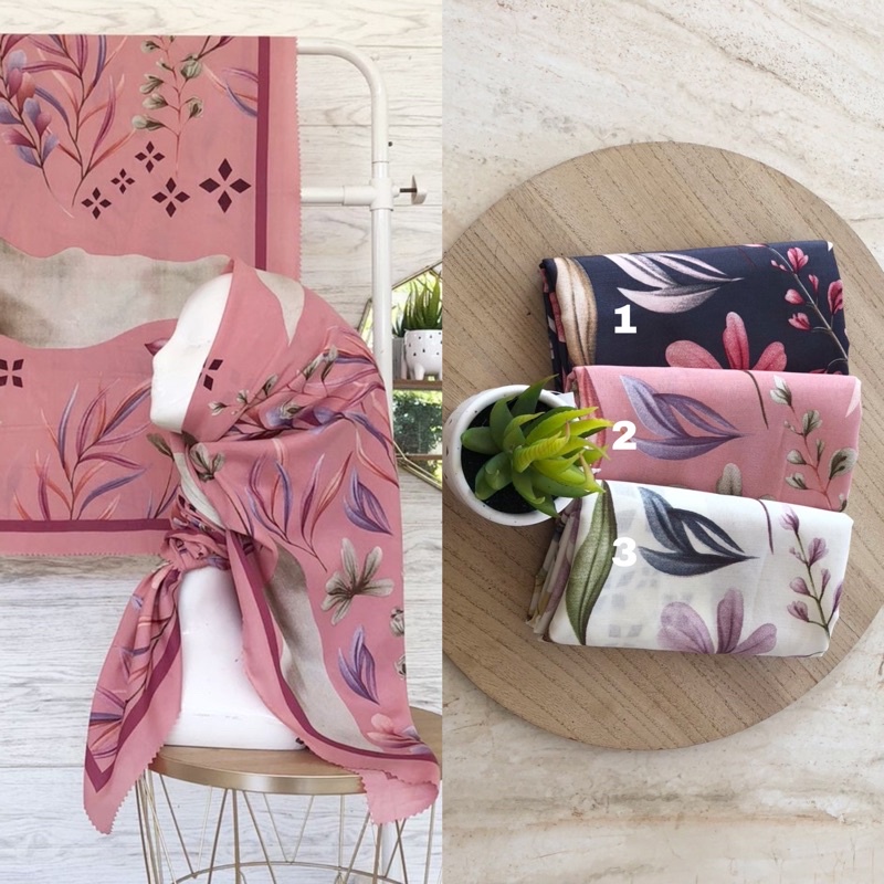 HIJAB VOAL DEEKA/ VOAL MOTIF PREMIUM LILAC