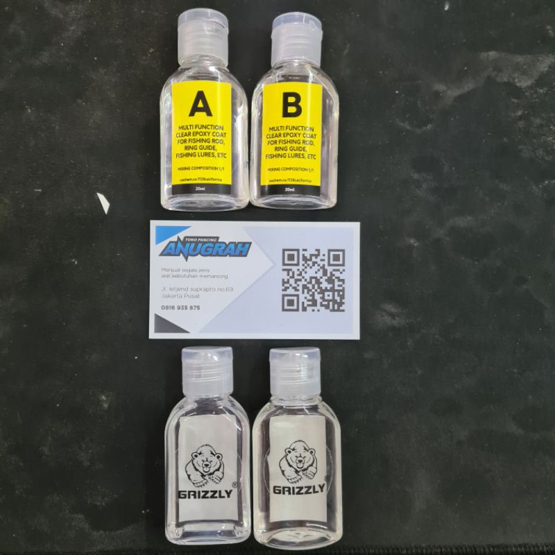 resin ring joran pancing / lem cincin joran pancing grizzly import usa