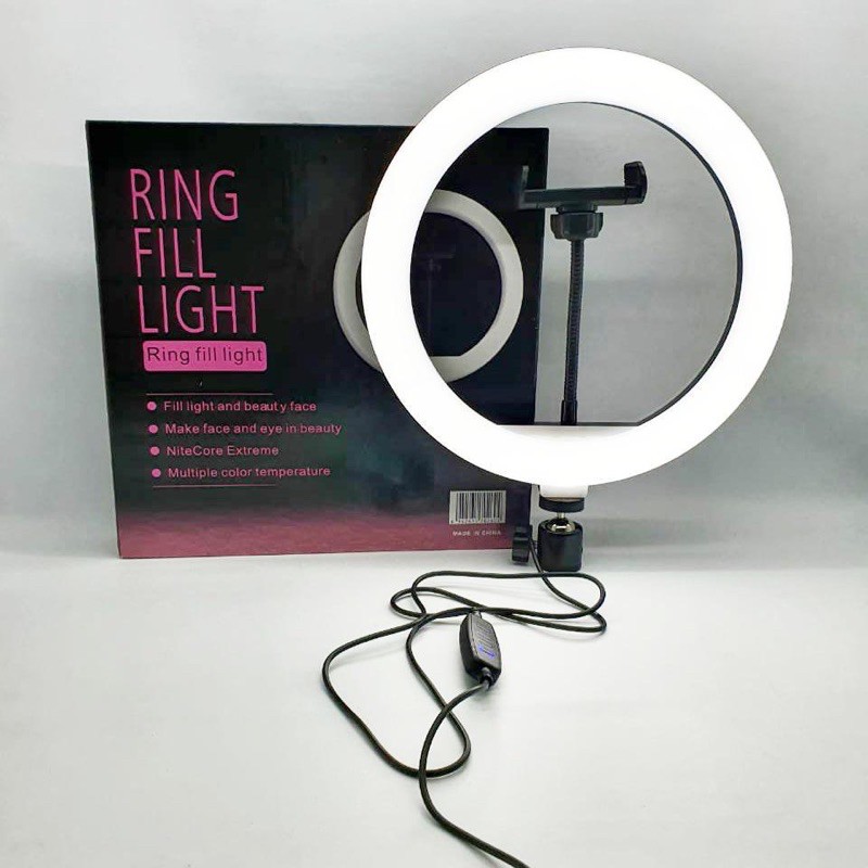 RING LIGHT LED 26CM Lampu 26 cm Make Up Vlog Lampu Ringlight Tripod  1.6m 2.1m tiktok live 3161 3121