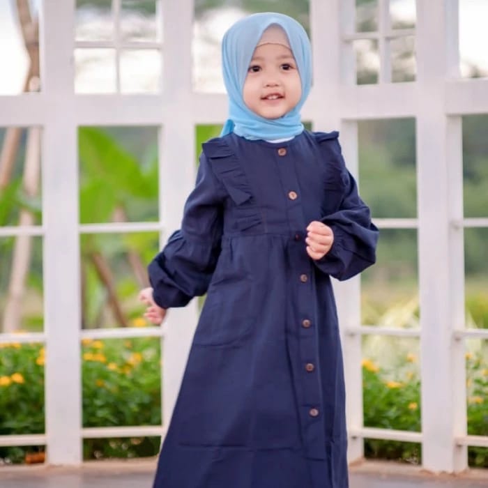 BEFAST - ZTL OOTD Dress Anak MEGGY / DRESS ANAK AYDA / Dress Anak Muslim / Pakaian Anak-Anak perempuan / Keluaran Terbaru 2022 / Dress Maxy Lengan Panjang / Dress Anak Perempuan Kekinian / Dress Polos Casual Anak