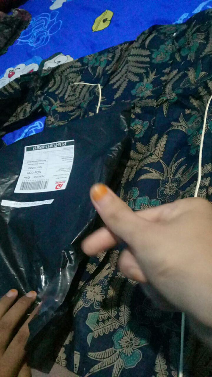 Kemeja Batik Pria Lengan Panjang M-xl Katun/baju Batik Pria Formal Kantor Seragam