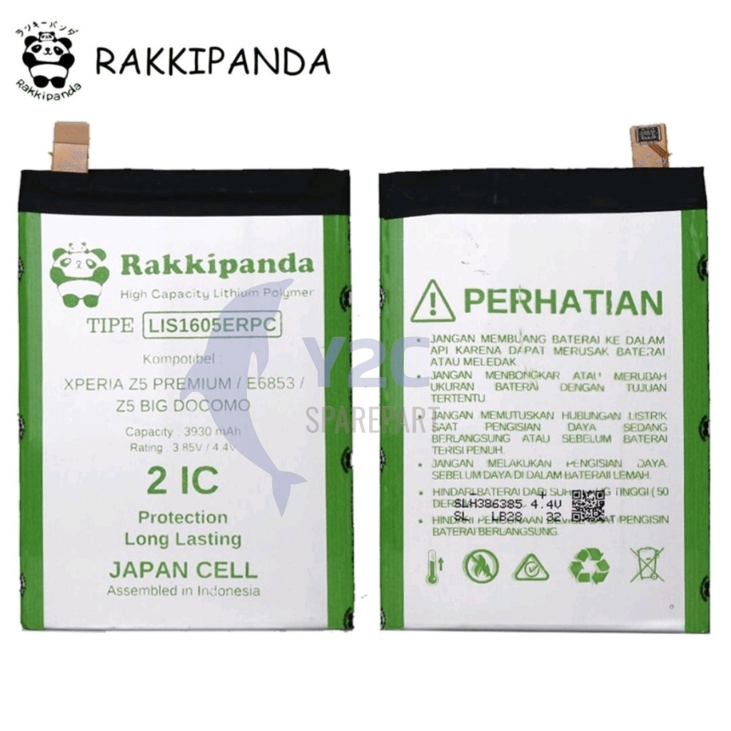 RAKKIPANDA LIS1605ERPC SONY XPERIA Z5 PREMIUM / E6853 BATERAI BATRE BATERE BATREI BATRAI DOUBLE POWER