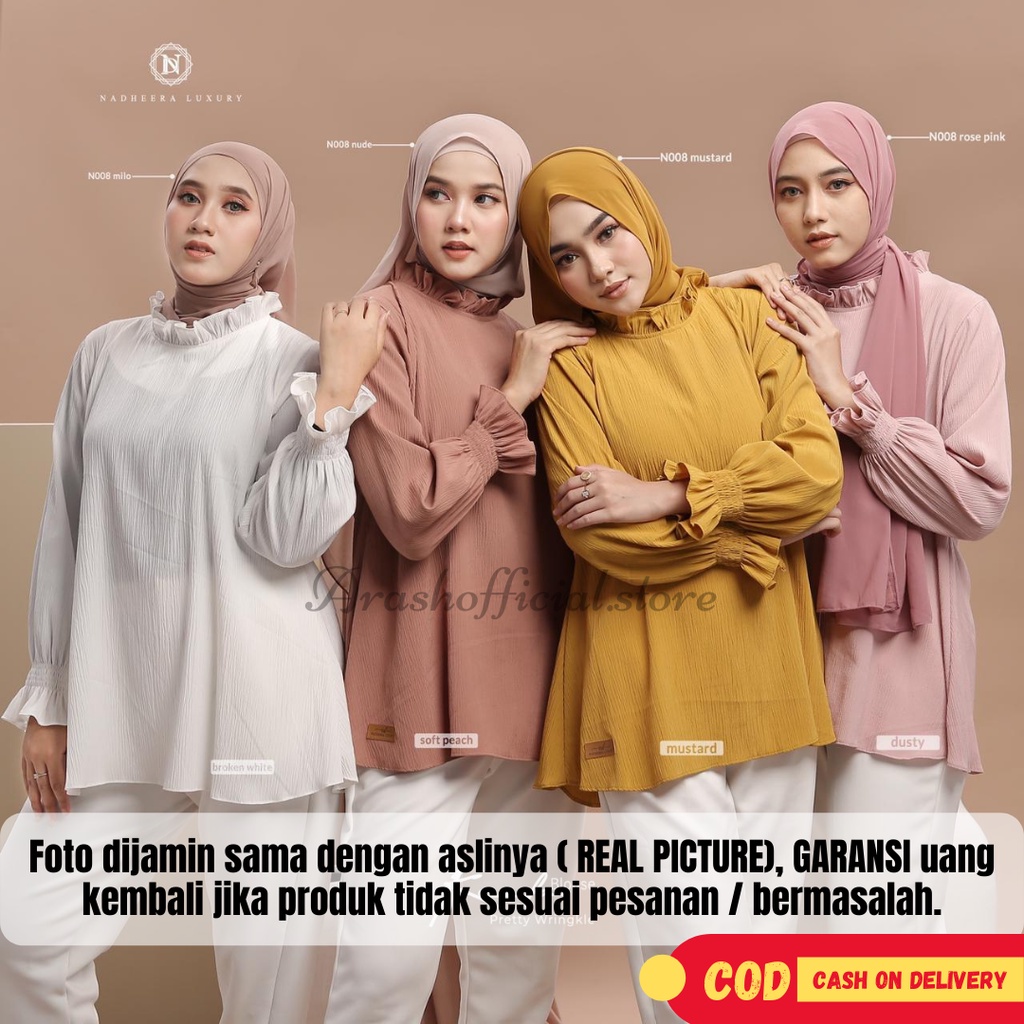 Baju Kerja Wanita KLA Niki Blouse Atasan Blouse Wanita / Atasan Kerja Wanita Keela  Ori Nadheera Luxury-2