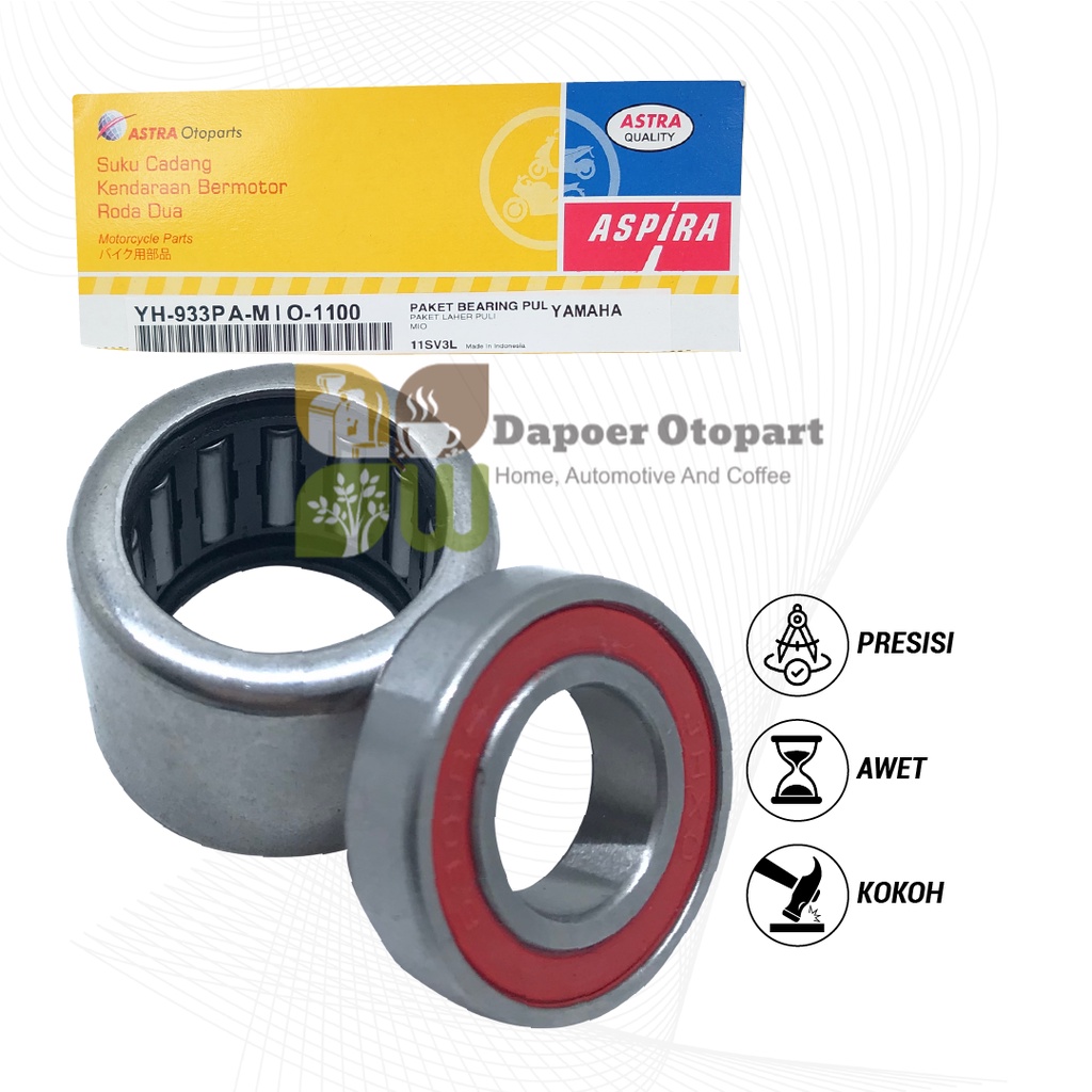 ASPIRA Bearing Puli Pulley Set Yamaha Mio Smile Sport GT Laher Bambu