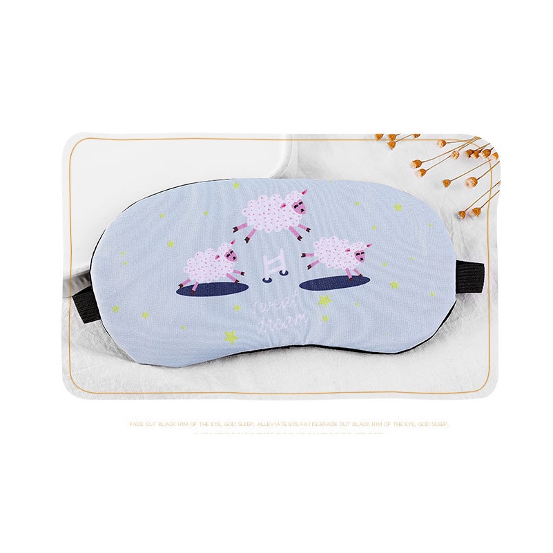 Penutup Mata eye cover mask kacamata anak motif hewan Untuk Tidur Gel Biru Dingin lucu masker mata sleeping mask