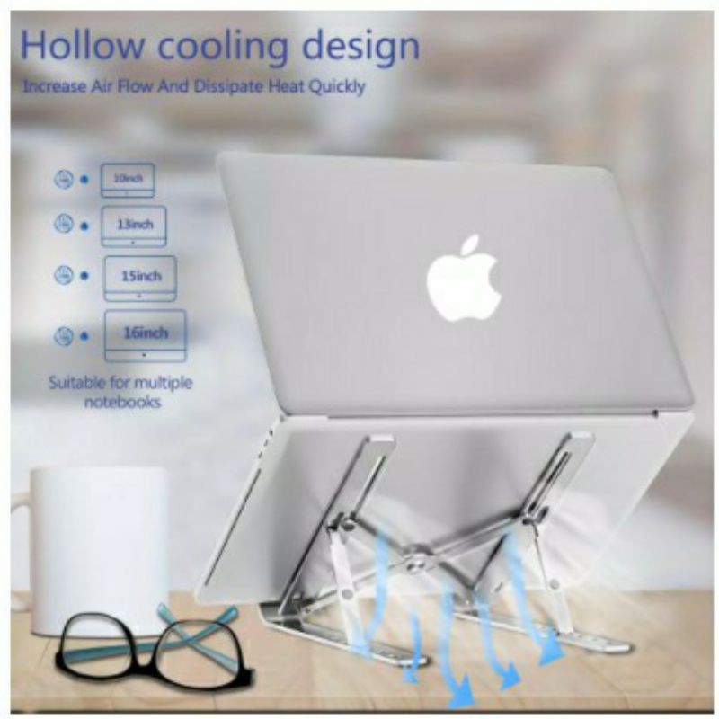 Holder Laptop FSB1 Folding Lipat Stand Notebook Macbook iPad Tablet Mysunstore