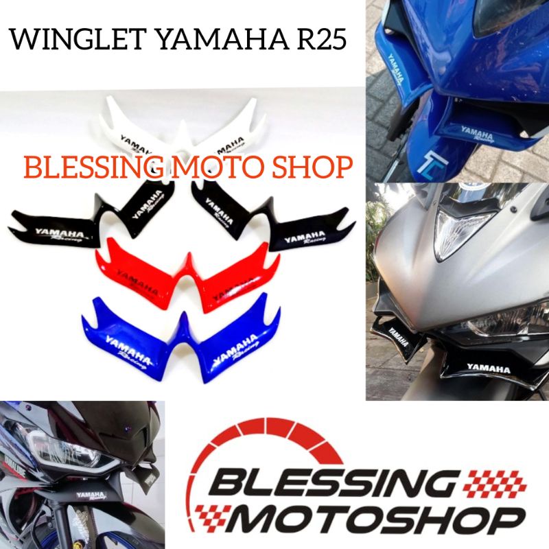 winglet r25 winglet yamaha r25 old winglet r25 winglet fiber r25