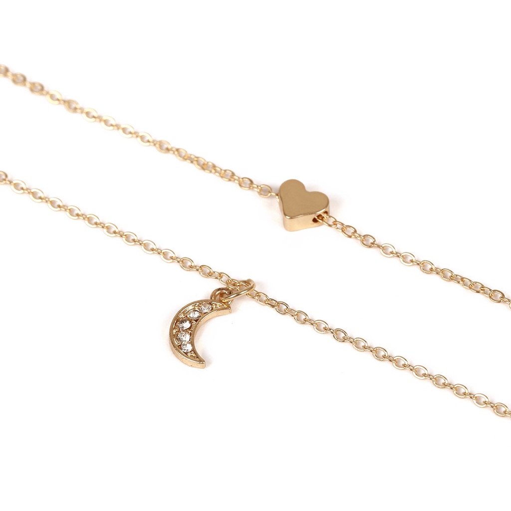 ✿AYN✿ K19 Kalung Loretta Bulan Bintang Love