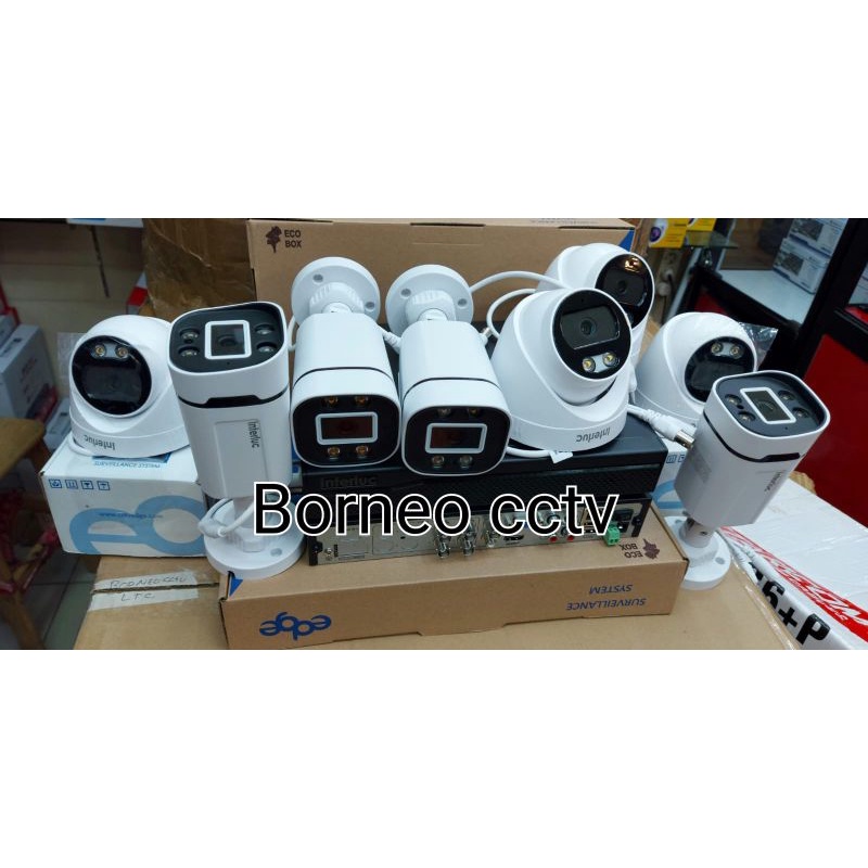 Paket cctv 8channel 8kamera colorvu 2mp 1080p full hd