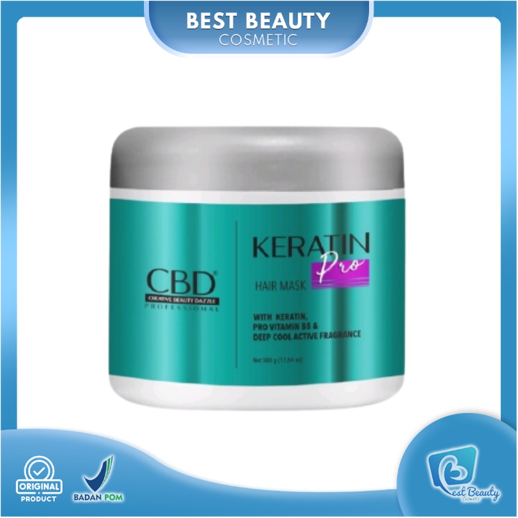 ★ BB ★ CBD Professional Keratin Pro Daily Use Hair Mask (Masker Rambut/Treatment) - 500gr - 250gr