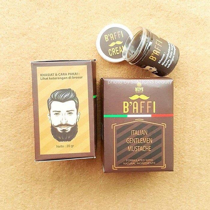 BPOM BAFFI CREAM PENUMBUH KUMIS,JENGGOT,JAMBANG,ALIS MATA,BULU TANGAN KAKI / CREAM BAFFI