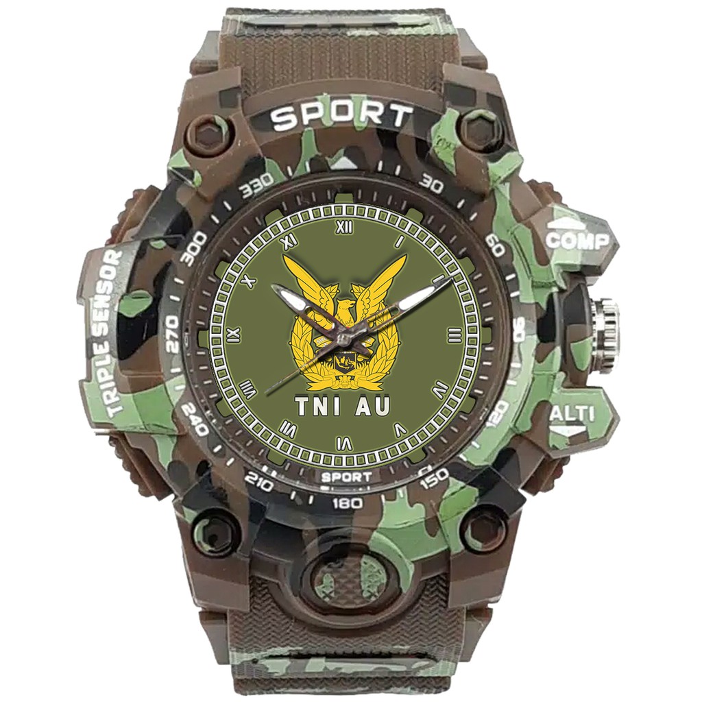 (SPECIAL EDITION) JAM TANGAN LOGO TNI-AU WATER RESISTANT NO.15