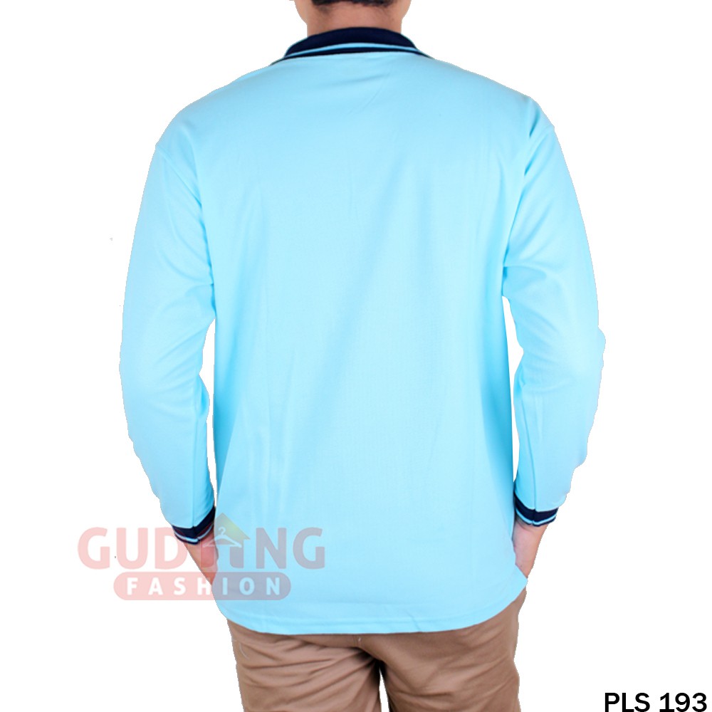 Kaos Kerah Polo Shirt Panjang Model Terbaru - PLS 193