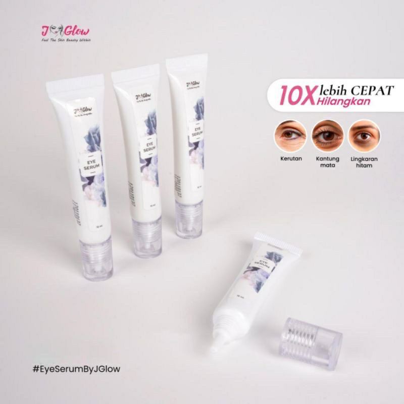 Jglow Eye Serum Kantung Kantong Mata Krim Cream Mata Panda Ampuh Penghilang Lingkaran hitamArea Mata