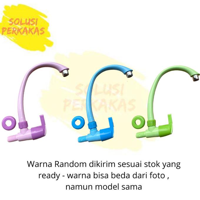 KRAN ANGSA PLASTIK PVC/ KRAN CUCI PIRING WASTAFEL / KRAN AIR DISKON