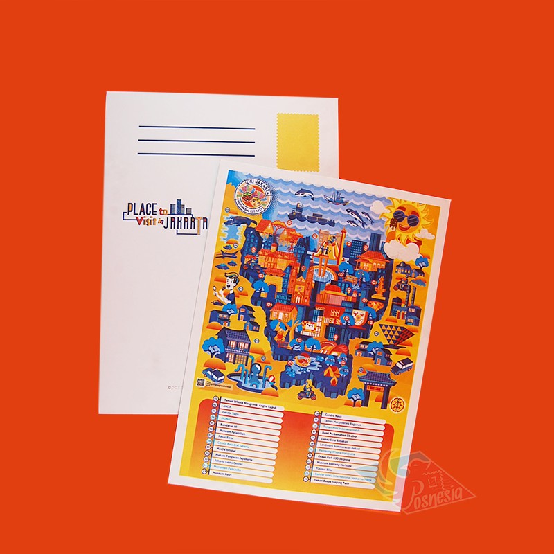 

Kartu Pos / Postcard Visit Jakarta 2018
