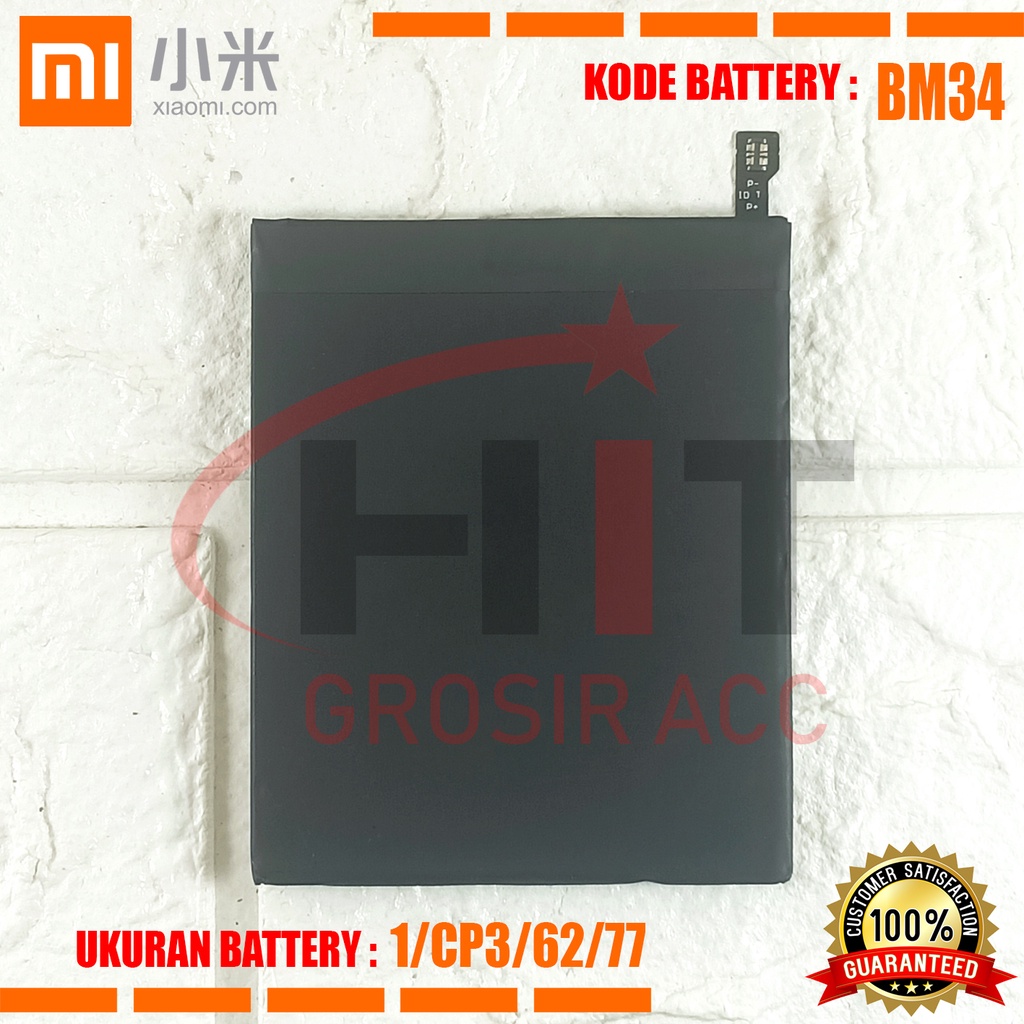 Baterai Battery Original XIAOMI BM34 , BM-34 ( MI Note Pro )