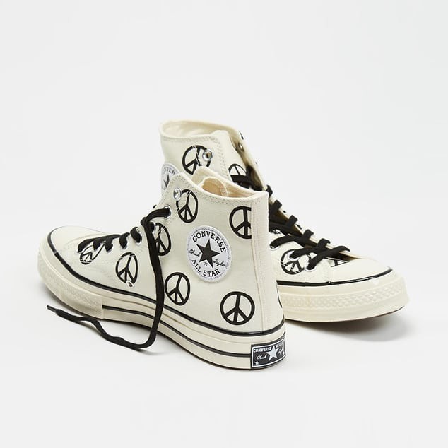 Converse CT High 70s Peace Logo White Egret