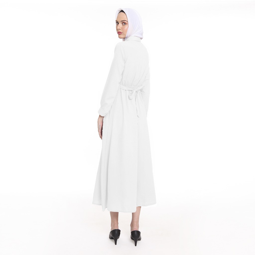 Tunik Panjang Lengan Panjang Wanita Muslimah Kancing Full - XSHOP Kara