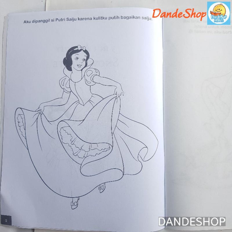 Disney Princess 3 In 1 Activity Snow White Buku Anak Baca Jiplak Warnai Mewarnai Shopee Indonesia
