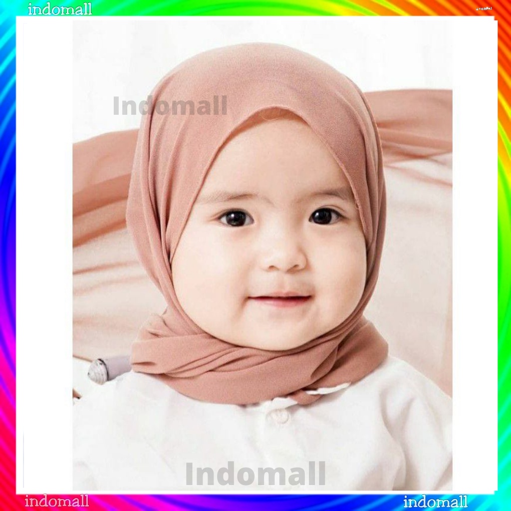 Jilbab Bayi Perempuan 0 6 12 Bulan Up 2 Th Hijab Segi 3 Kerudung Krudung Anak Bayi 0 6 12 Bulan Pere