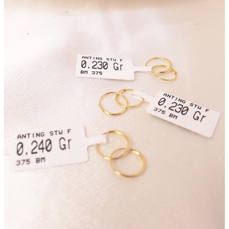 Anting Bayi Bulat Emas 375