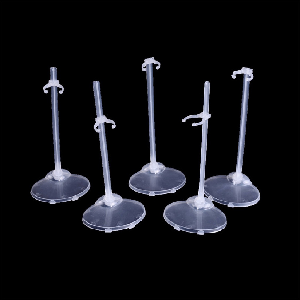 {whitebright3.id} 5 Pcs Plastic Doll Stand Display Holder Accessories For Dolls Plastic For Dolls 5 Pcs Doll Stand Display Holder Accessories New 5 Pcs Plastic Doll Stand Display