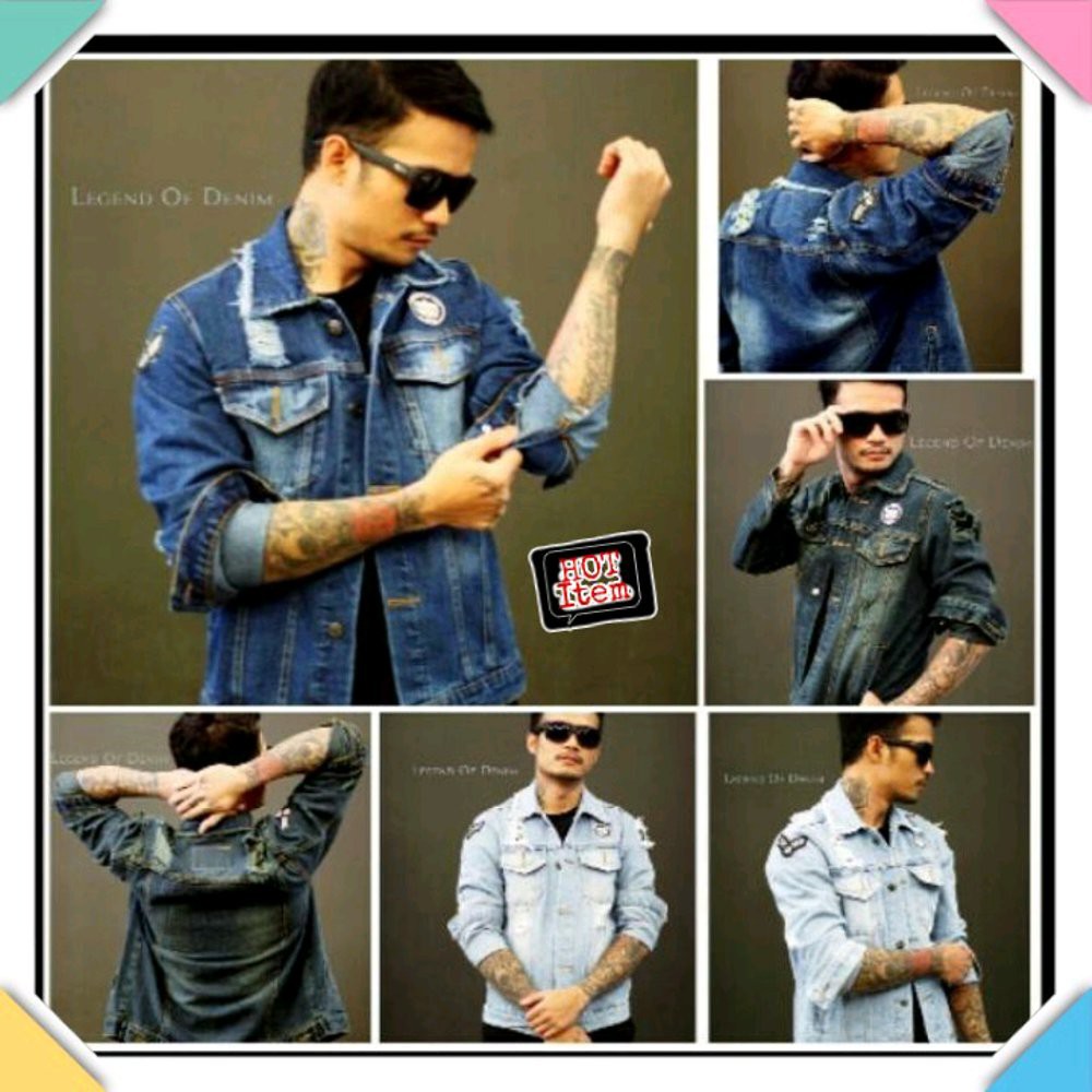 TERKEREN Jaket BTS KPop Daniel Wanna Jaket Taeyong Jaket jeans Jaket Kekinian