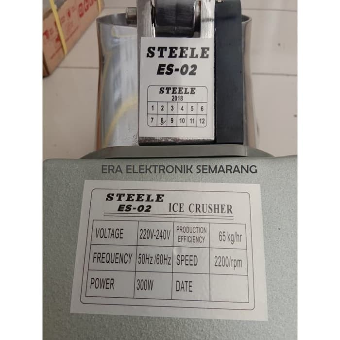 Bisa Cod!!! Mesin Serut Ice Crusher Steele ES-02 Dengan 2 Mata Pisau Elektrik Sangat Praktis Dan Hemat Listrik Berkualitas