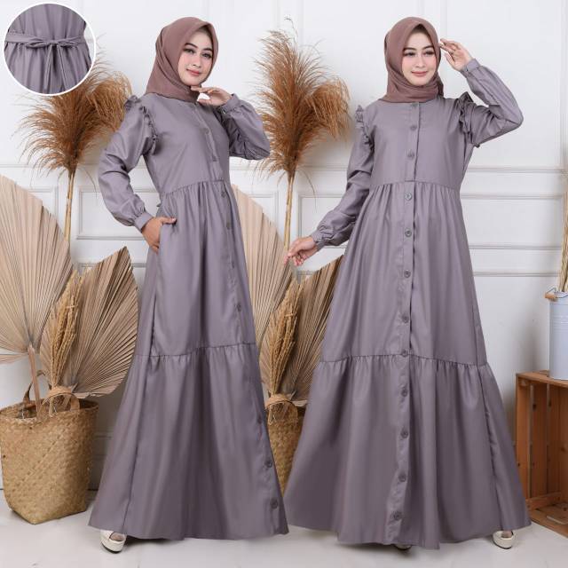 Gamis Simple Katun Toyobo Polos Shopee Indonesia