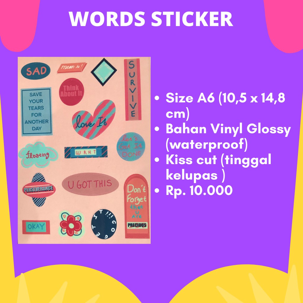 

WORDS STICKER