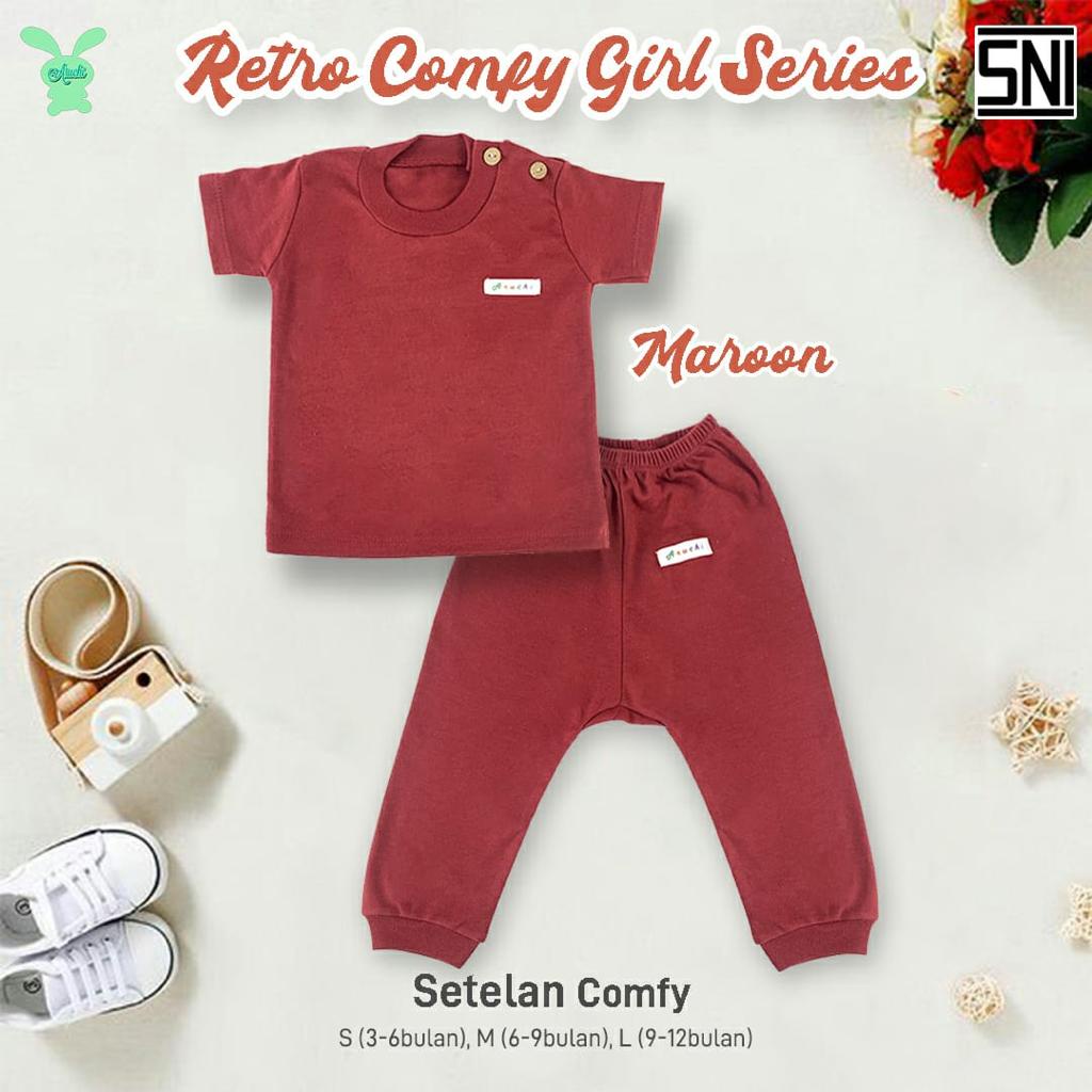 Aruchi Setelan Comfy Series Pendek Panjang SML / Setelan Anak