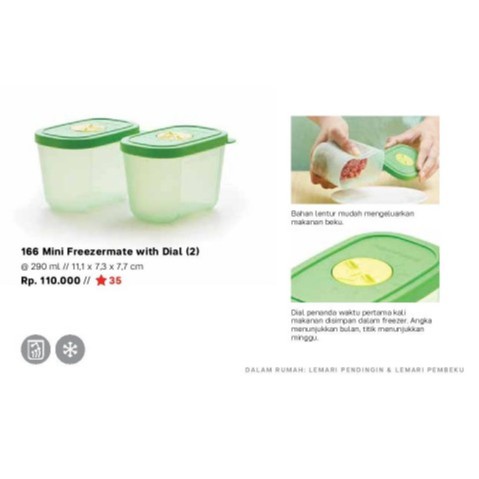 TUPPERWARE | Mini Freezer with Dial 2 Pcs @290ml