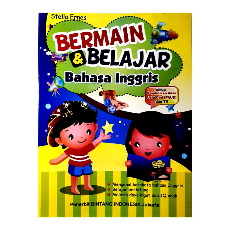 Bintang Indonesia Jakarta - Buku Bermain & Belajar Bahasa Inggris Untuk Paud-Tk ( Ukuran A4 full colour)-0