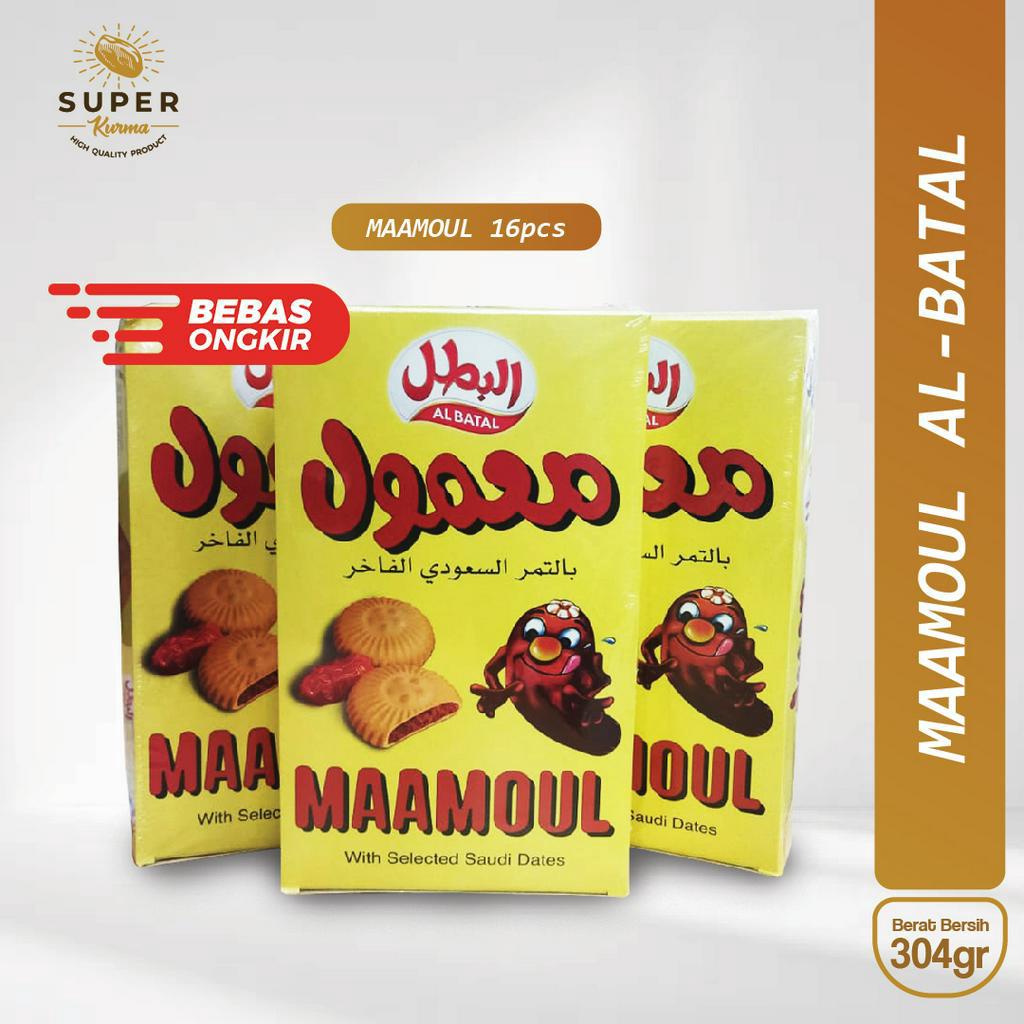 

Maamoul Biskuil Al Batal 1 dus isi 16 pcs