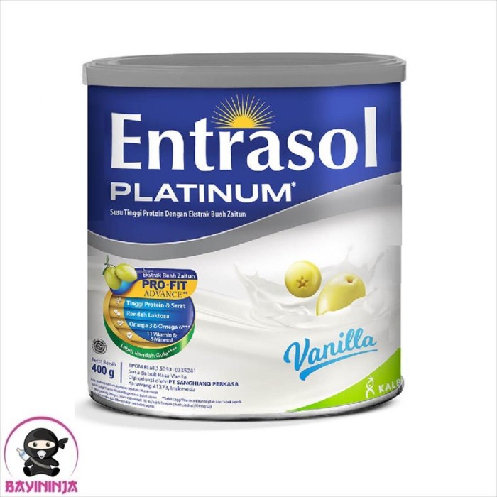 

Ee510 Entrasol Senior Vanila Susu Tin 400G 400 G 6Ggddv