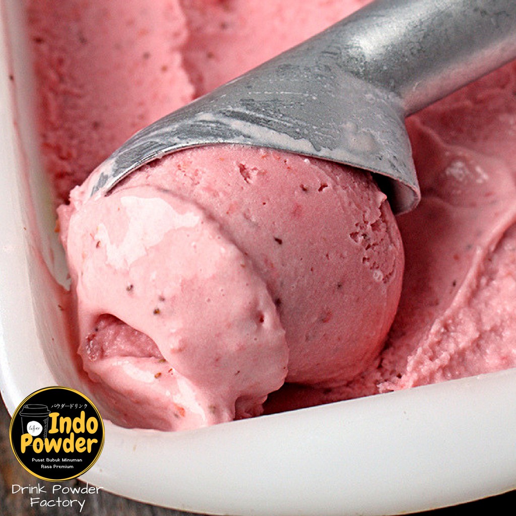 Strawberry ICE CREAM Powder / Bubuk Ice Cream Strawberry