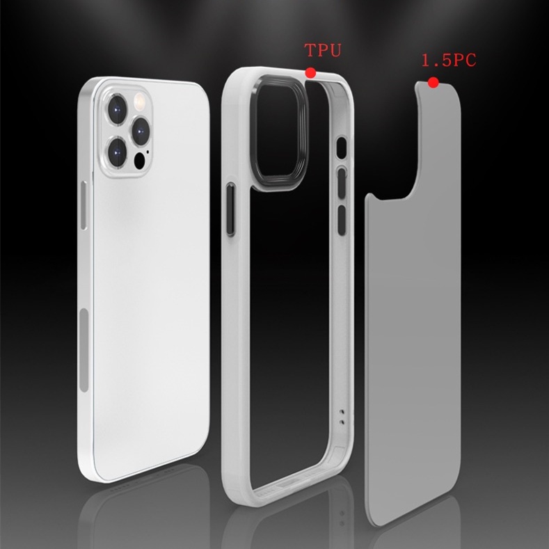 For iPhone 14 Pro Max High Quality Gradient Clear TPU Acrylic (For iPhone 11 Pro Max 12 Pro Max 13 Pro Max Case)