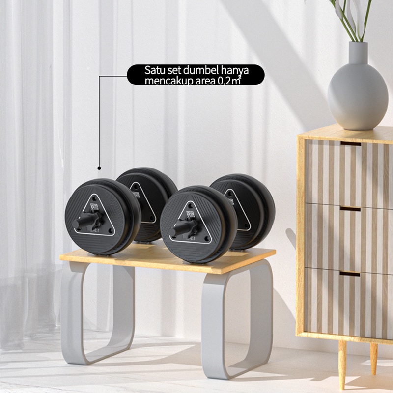 Alat Olahraga Rumahan/Alat Futnes Gym Set/Dumbell Barbell 10Kg Multi Function Dumbbel/Bisa Bongkar Pasang