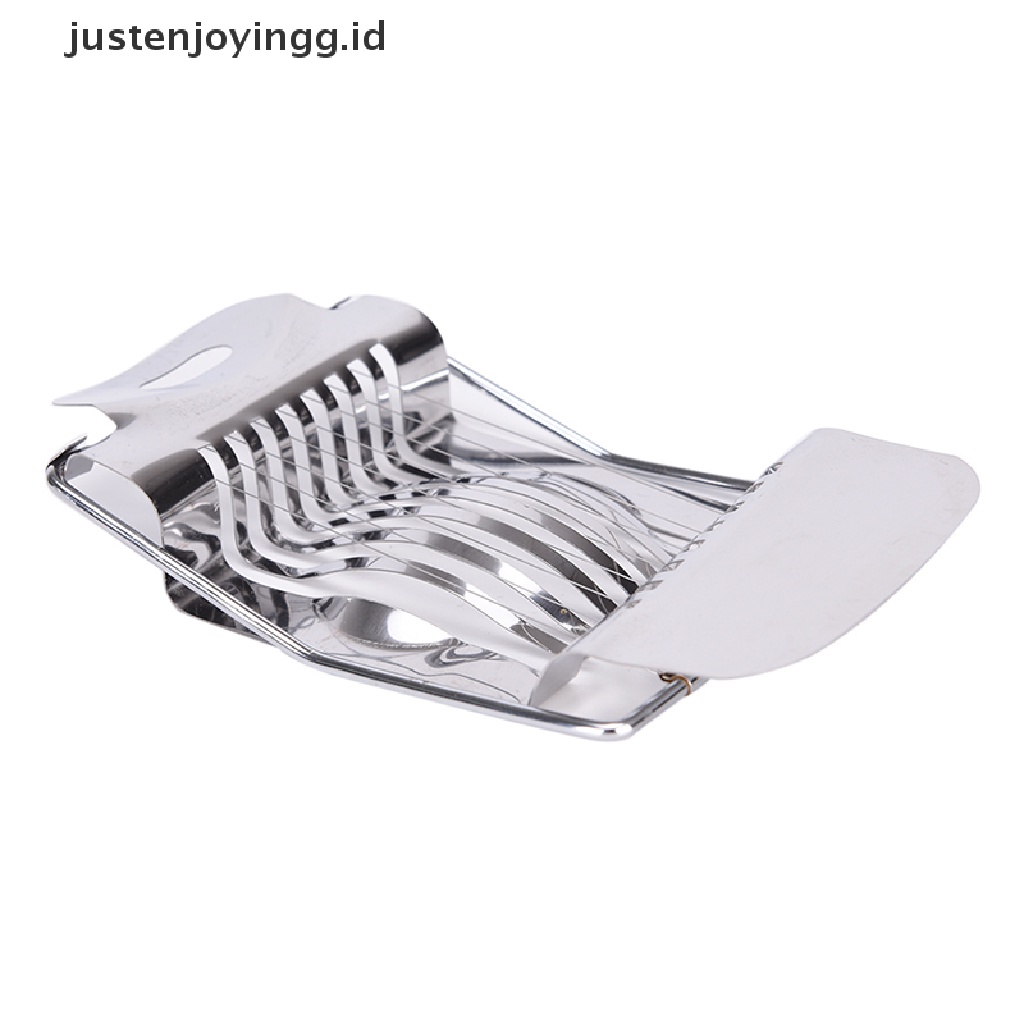 // justenjoyingg.id // Stainless Steel Boiled Egg Slicer Section Cutter Mushroom Tomato Cutter For Cooking Tool ~