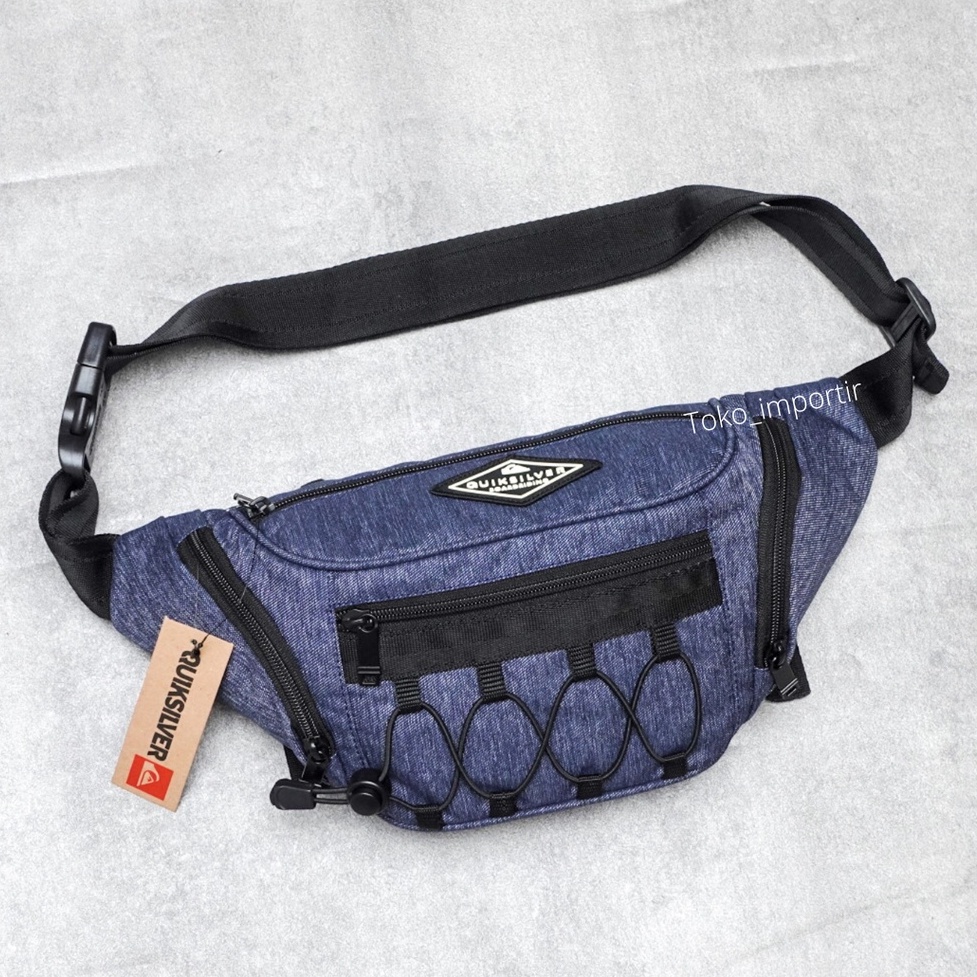 Waistbag Quiksilver Pria Import Mirror Original Tas Pinggang Pria Swap Out