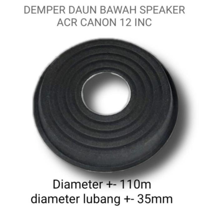 Damper Demper Speaker 12 Inci Inch ACR Canon 1230 Tinggi Hitam Lokal |100 % Berkualitas