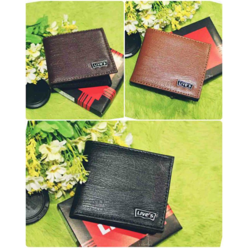 DOMPET KULIT SINTETIS LIPAT PRIA / DOMPET PRIA LEVIS