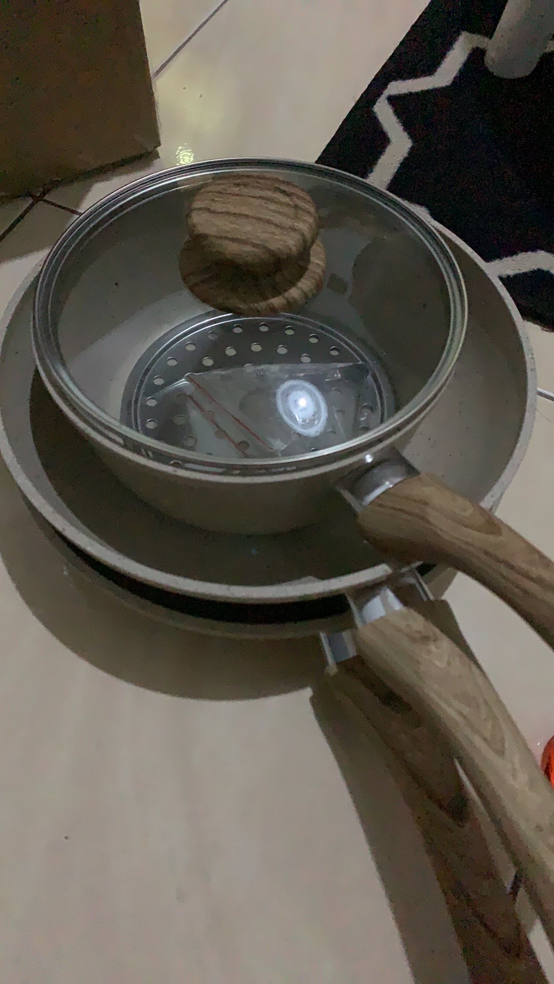 Gohappy Panci Swiss Granite Stone Isi 5 Piece | Premium Cookware Set | Ghs05